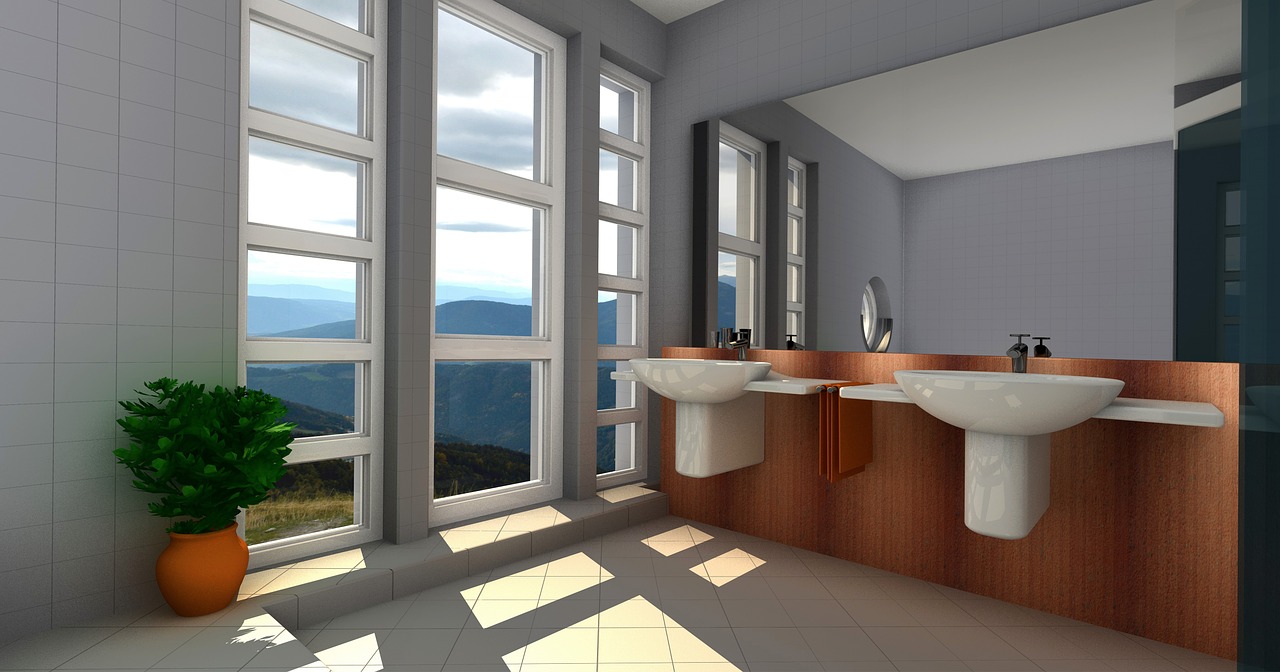 浴室裝潢示意圖