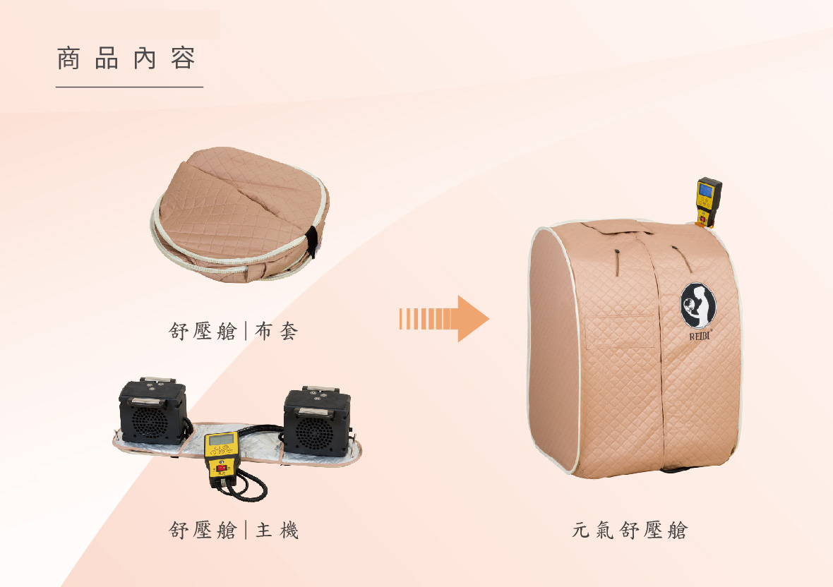 元氣舒壓艙-遠紅外線, 磁療, 負電位, 新陳代謝, 乾式三溫暖